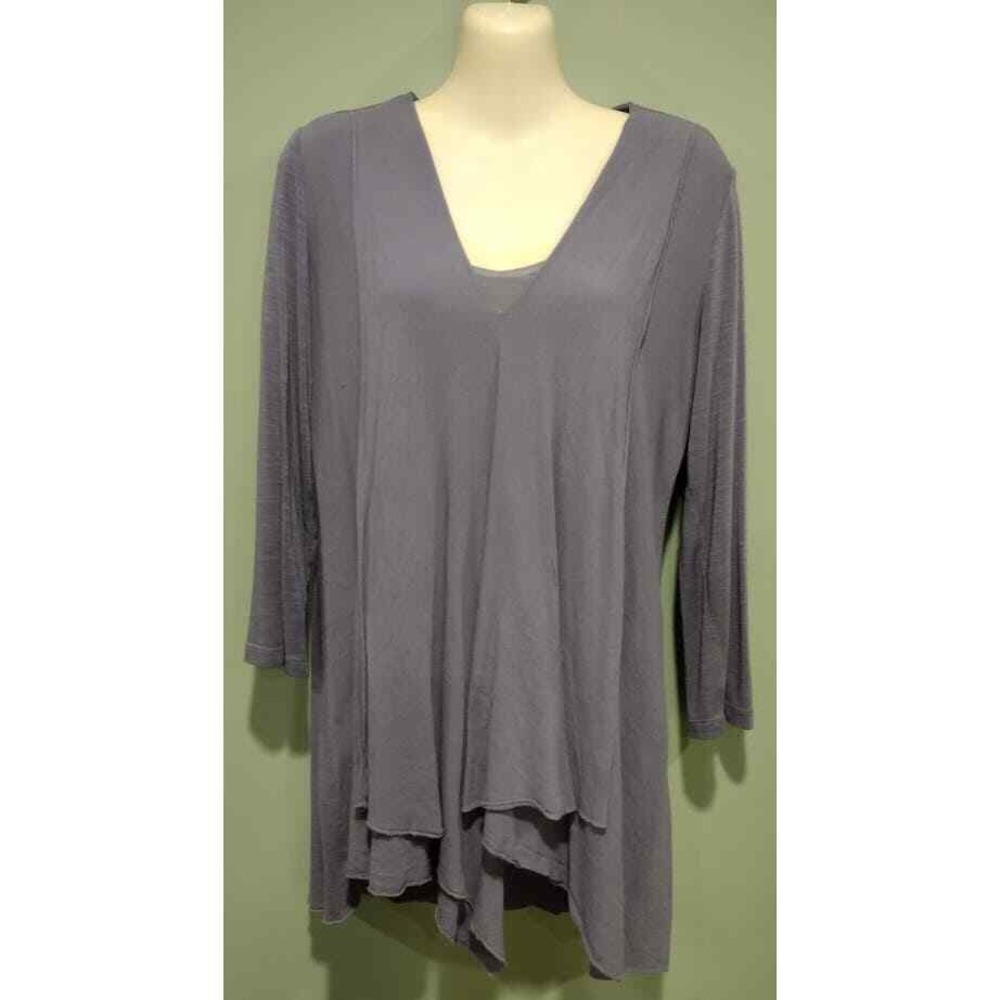 Miracle‎ Body 2-Pc Tunic and Tank Set, Powder Blue, Size S